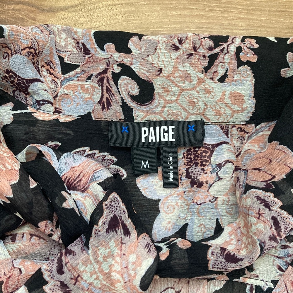 PAIGE Kirstie Silk Floral Blouse - Picture 5 of 10